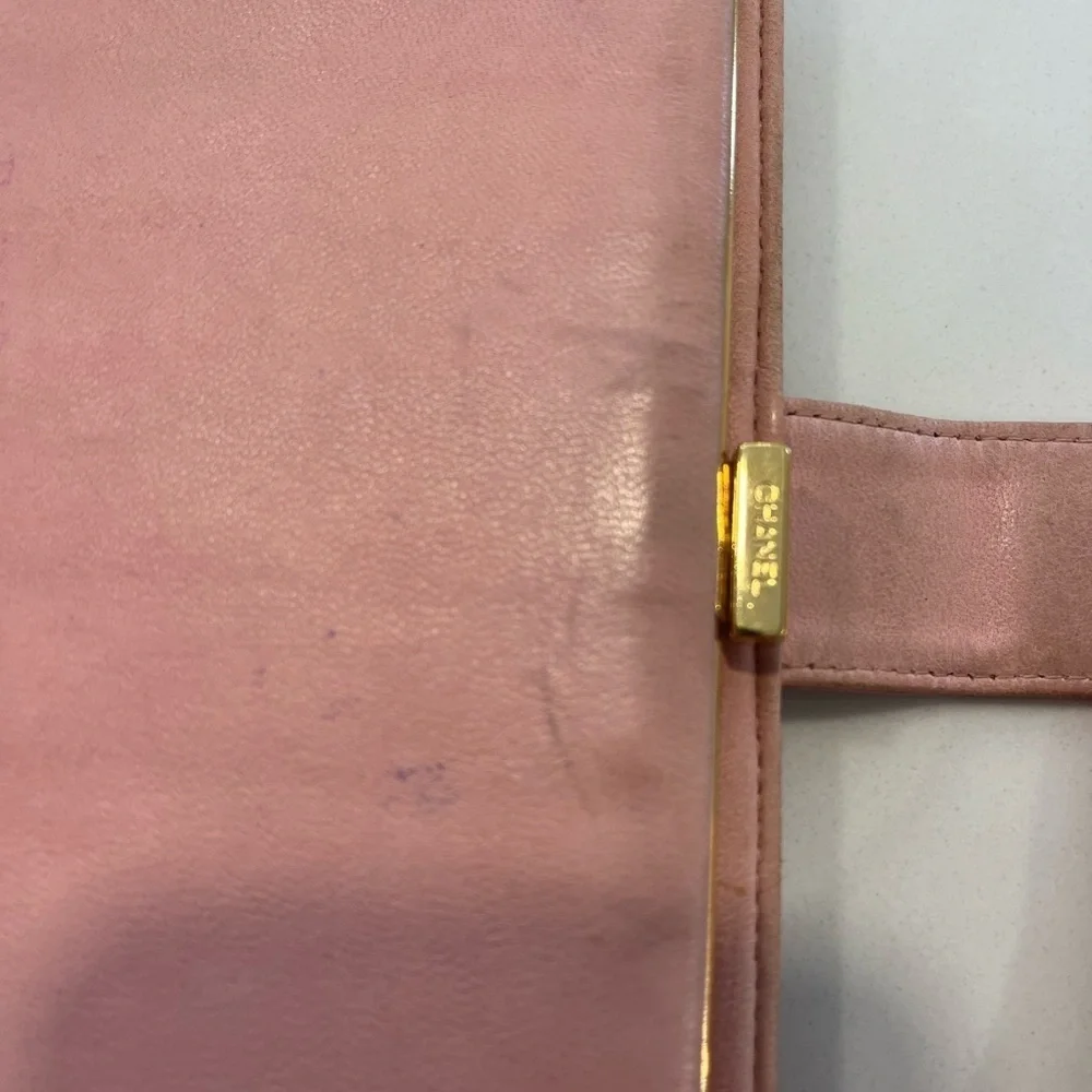 Chanel Long Wallet Pink Caviar Leather